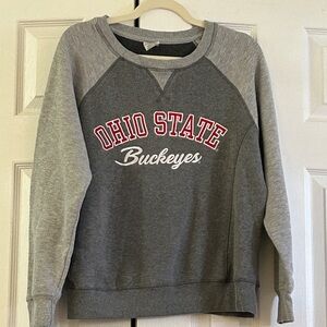 Top of the World Ohio State Buckeyes Sweatshirt Adult Large Gray Crewneck OSU